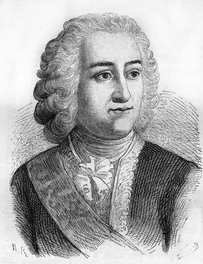 Joseph François Dupleix (1697-1763), フランスの植民地行政官 作： Unknown artist