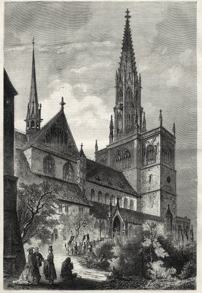 Konstanzer Munster - Konstanz Minster or Konstanz Cathedral - Germany - Cathedrale Notre-Dame (Notre Dame) de Constance - 1868 - 。 作： Unknown artist