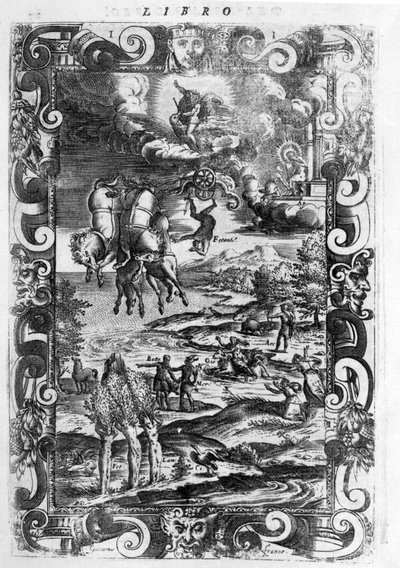 La chute de Phaeton (Phaethon) - in "Les Metamorphoses" by Ovide - Editions de Paris 作： Unknown artist