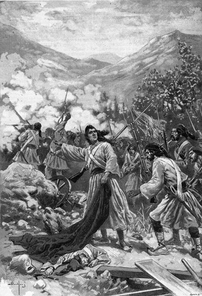 ギリシャ独立戦争のヒロイン、Laskarina Bouboulina - ギリシャ独立のヒロインの表現 Bubulina (Bouboulina) Laskarina (1771-1825) engraving of 1897 in "Journal des voyages" 作： Unknown artist