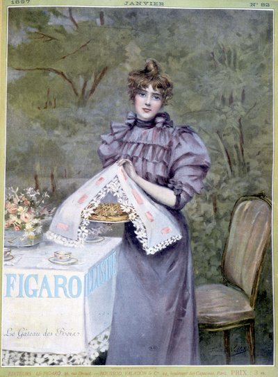 フレデリック・ヴァレの「王様のケーキ」-「フィガロ・イラスト」1897年1月号掲載 作： Unknown artist