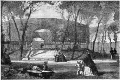 春のショーの公園 - 「Le Journal Illustrie」誌の版画 作： Unknown artist