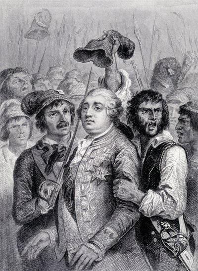 Le peuple aux Tuileries, cap Louis XVI of Phrygian cap, June 20 作： Unknown artist