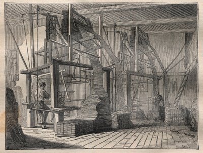 絹織物 - 「フランスの科学」誌に掲載された版画 作： Unknown artist