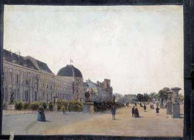 レ・チュイルリー - 「パノプティック・ポリオラマのためのパリの景色」より、1850年頃 作： Unknown artist