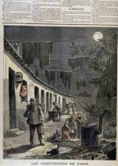 Les chiffonniers de Paris - 「Le Petite Journal」にて。 作： Unknown artist