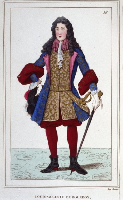 ルイ・オーギュスト・ドゥ・ブルボン、メイン公（1670-1736）。フランスのプリンス。 作： Unknown artist