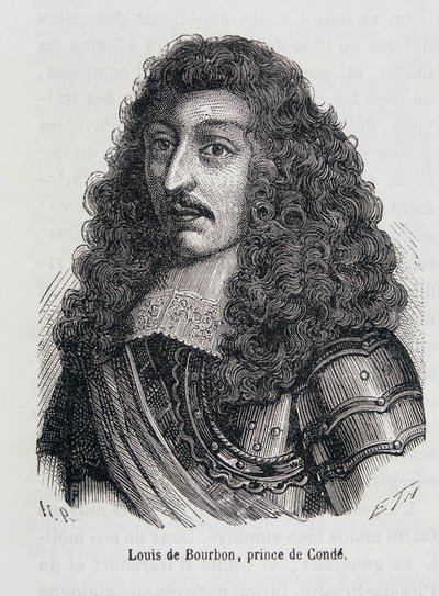 ブルボン家のルイ2世、コンデ（Bourbon-Conde）の王子、ル・グラン・コンデ（1621-1686）として知られる。 作： Unknown artist
