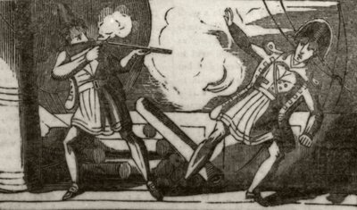 キャプテンを撃つロー」1836年頃 作： Unknown artist