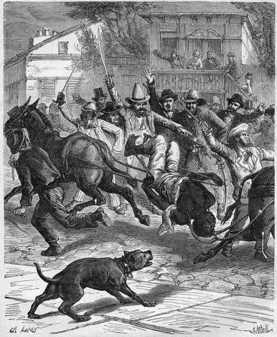 Lynching of a barber in Osceola in 1887 - Lynching of a barber in Osceola Missouri, United States in 1887 作： Unknown artist