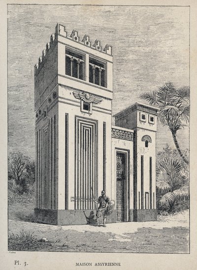 Maison Assyrienne - （アッシリアの家、万国博覧会、パリ 作： Unknown artist