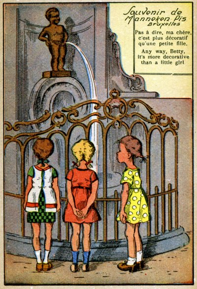 ブリュッセルのマネケン・ピス、1950年頃（プリント） 作： Unknown Artist