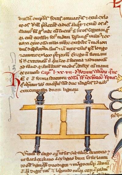 Guillaume de Salicet（Guglielmo da Saliceto）（1207-1270）の修道士・医師による写本ページ「手術」（MS.LAT.VII XXXII-3023）。14世紀 ベニスのマルシアナ図書館 作： Unknown artist