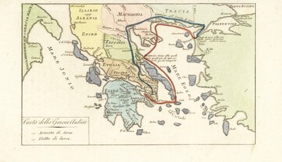 古代ギリシャの地図 作： Unknown artist