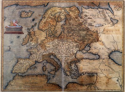 ヨーロッパの地図 作： Unknown artist