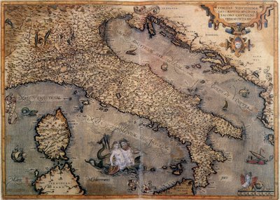 イタリアの地図 作： Unknown artist