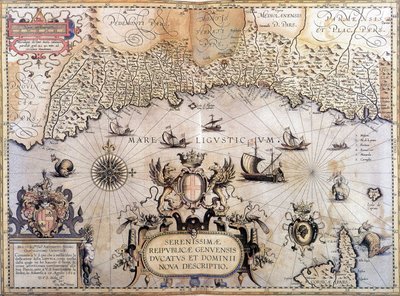 ジュネーヴ共和国の地図 作： Unknown artist