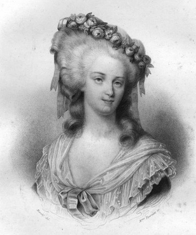 ランバルの王女、マリー・テレーズ・オブ・サヴォワ・カリニャン（1749-1792）。 作： Unknown artist