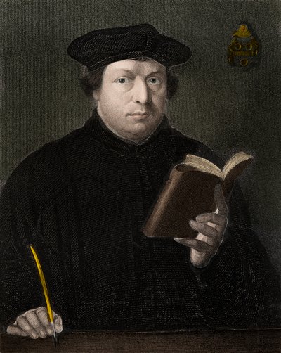 マルティン・ルター（1483-1546） - エッチング - 19世紀 作： Unknown artist