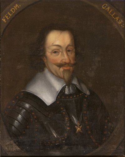 Matthias Gallas, comte de Campo et duc de Lucera, general autrichien - マティアス・ガラス（1584-1647）の肖像、カンポ伯爵、ルセラ公爵、匿名 .キャンバスに油彩。寸法：65x55cm。ストックホルム国立博物館 作： Unknown artist