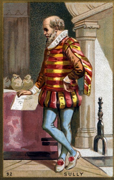 マクシミリアン・オブ・ベスーン（ロスニー男爵、サリー公）（1560 - 1641）。19世紀のクロモリトグラフ。 作： Unknown artist