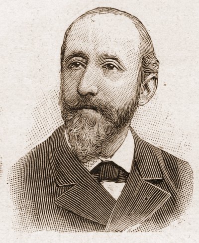 1895年のアカデミー・フランセーズのメンバー：フランスの小説家、劇作家、批評家であるジュール・クラレ（1840-1913）の肖像。 作： Unknown artist
