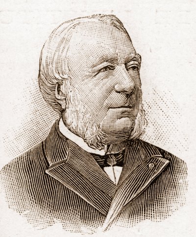 1895年のアカデミー・フランセーズのメンバー：マリー・ルイ・アントワーヌ・ガストン・ボワシエ（1823-1908）の肖像。 作： Unknown artist