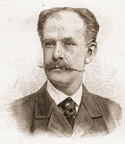 1895年のアカデミー・フランセーズのメンバー：エッセイスト、文学史家、政治家、弁護士であるポール・ガブリエル・オテナン・ドーソンヴィル（1843-1924）の肖像。 作： Unknown artist