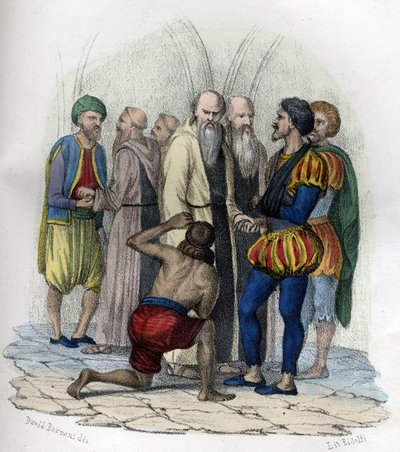 ミゲル・デ・セルバンテス（1547-1616）はスペインの作家で、1575年にアルジェで捕虜になった。レオン・ガリベールの「L