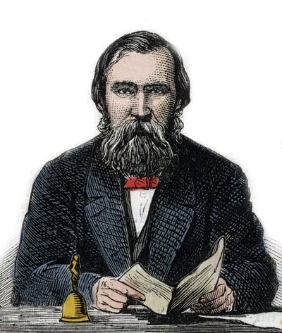 モーリッツ・ラザロ - イギリスの哲学者、心理学者 (1824-1903) - 。 作： Unknown artist