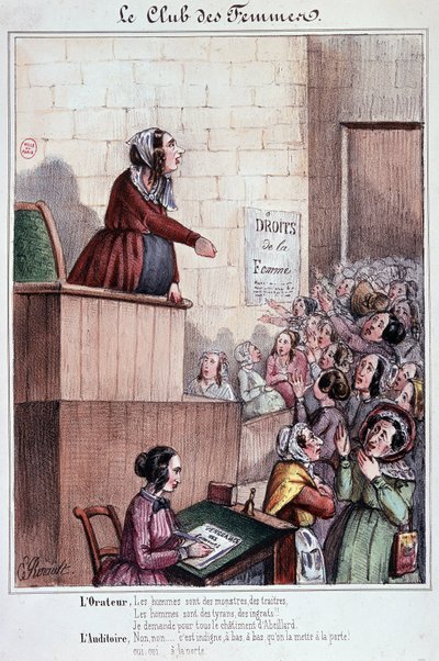1848年革命時のムフタール街の婦人会 作： Unknown artist