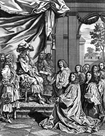 フランス国王ルイ 14 世にパリ入城の説明をする市の治安判事 作： Unknown artist