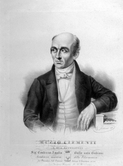 Muzio Clementi (1752-1832), イタリアのピアニスト、作曲家 作： Unknown artist
