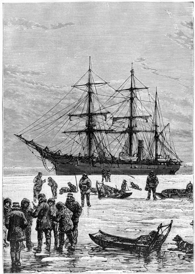 Nares Georges S., Un voyage à la mer polar, Paris: Hachette 作： Unknown artist