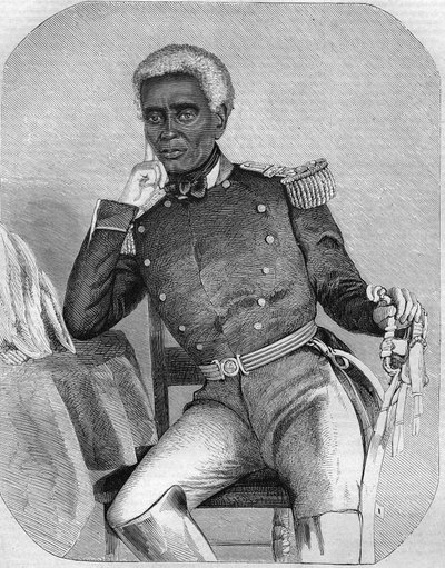 ニコラ・ファーブル・ゲファード 1859年から1867年までハイチ共和国の大統領。 作： Unknown artist