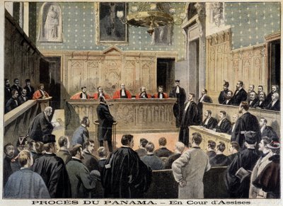 パナマ事件：アサイス裁判所-1898年02月01日の「Le Petity Journal」にて 作： Unknown artist