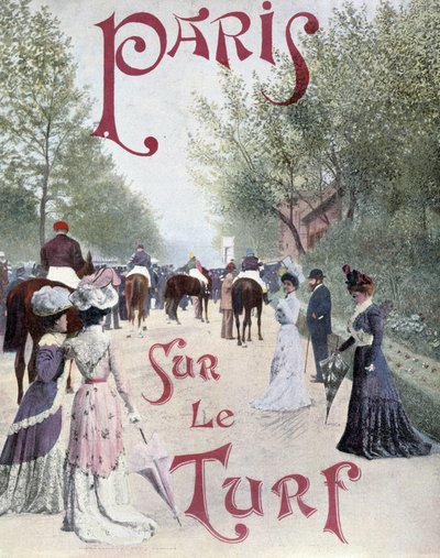 パリ、「sur le turf」 19世紀後半 作： Unknown artist