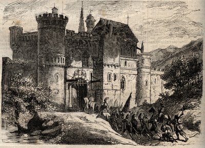 Pascal Paoli, liberator of Corsica - Pascal Paoli (1725-1807), liberator of Corsica enters Bastia - engraving in "Dictionnaire populaire illustrious" - 1864 - by Joseph Decembre and Edmond Allonier - 。 作： Unknown artist