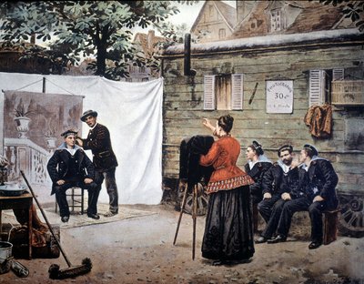 1890年にフランスを旅行した写真家。 作： Unknown artist