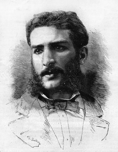 1882年、フランスの探検家、Pierre Savorgnan of Brazza（1852-1905）。 作： Unknown artist