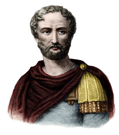 Pliny The Elder (23-79) - Gaius Plinius Secundus the Elder (Pliny the Elder) (Plinio il Vecchio) (23-79)は博物学者、ラテン語作家。19世紀のエングレーヴィング。個人蔵。 作： Unknown artist