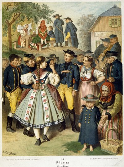 1870年頃のボヘミアの人気ボール 作： Unknown artist
