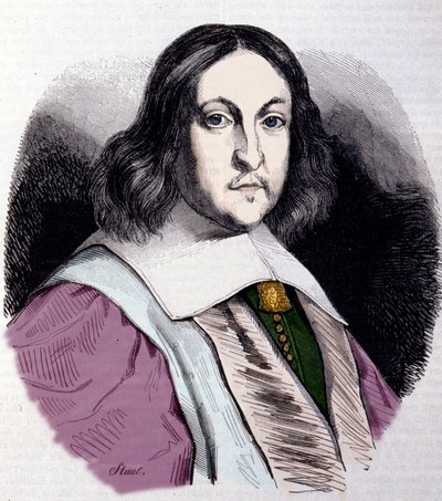 Portrait Pierre de Fermat (1601-1665), フランスの数学者。 作： Unknown artist