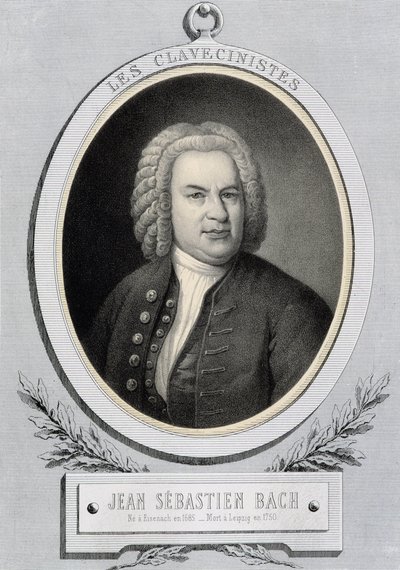 ジャン・セバスチャン・バッハによるメダイユの肖像（Johann Sebastian Bach 作： Unknown artist