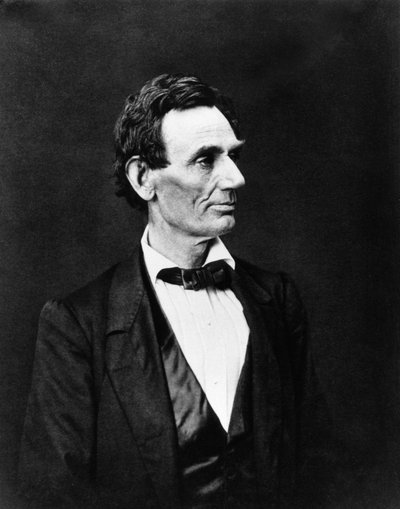 アメリカの政治家、エイブラハム・リンカーンの肖像（1809年～1865年 作： Unknown artist
