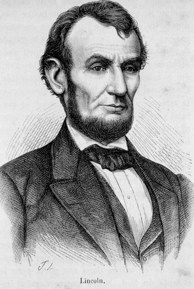エイブラハム・リンカーンの肖像（1809年〜1865年） 第16代アメリカ合衆国大統領（1861年〜1865年 作： Unknown artist
