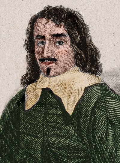 アダム・ビヨー（Maitre Adam）の肖像（1602-1662） フランスの大工、詩人、作詞家。1896年のエングレーヴィング。 作： Unknown artist