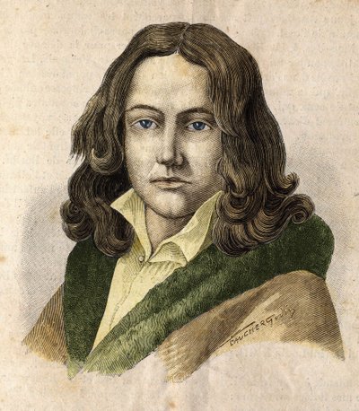 アデルベール・ド・シャミッソー（1781 - 1838）の肖像 - 「Les Contemporains」に掲載、19世紀後半。 作： Unknown artist