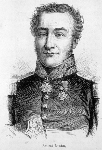 フランスの水兵・探検家であるニコラ・ボーディン提督（1750-1803）の肖像。 作： Unknown artist