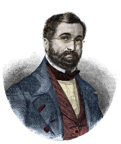 フランスの作曲家、アドルフ・アダム（1803-1856）の肖像。 作： Unknown artist